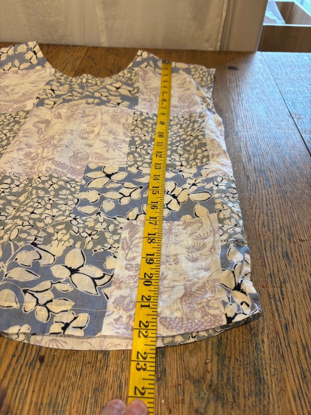 NICOLE MILLER Patchwork Linen Top Size S - Picture 8 of 8